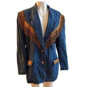 American vintage denim blazer with